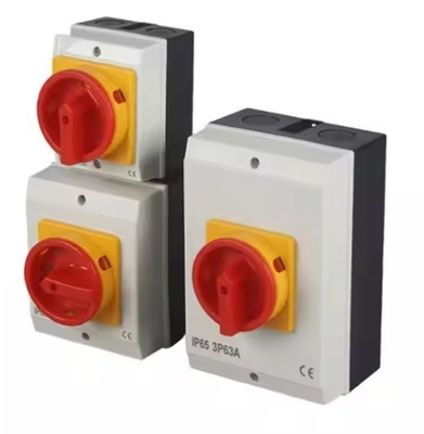 LW30 type 25A 32A Load Isolation Switch 3 pole Outdoor Waterproof Rotary Main Switch