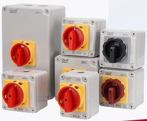 LW30 type 25A 32A Load Isolation Switch 3 pole Outdoor Waterproof Rotary Main Switch