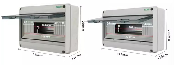 HT-12 12Ways IP65 Distribution Box Outdoor Waterproof Junction Box 12 Way Open Circuit Breaker
