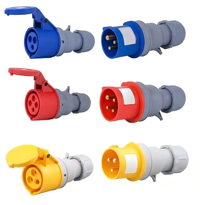 5X63 63A 5P Plug dan Soket Watertight Industri 5 Pin IP67 16A 32A Plug Industri Standar